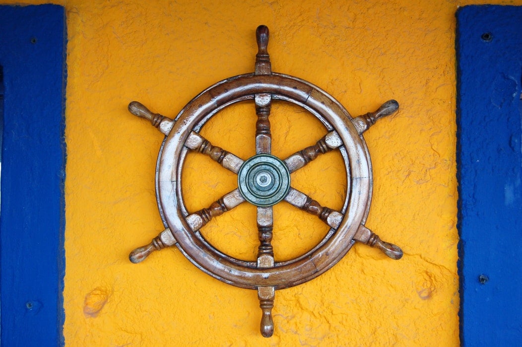 ship steering wheel